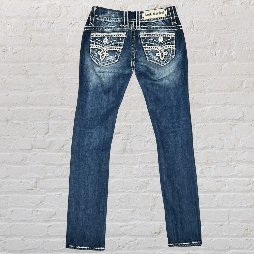 Rock Revival Blue Straight Leg Jeans